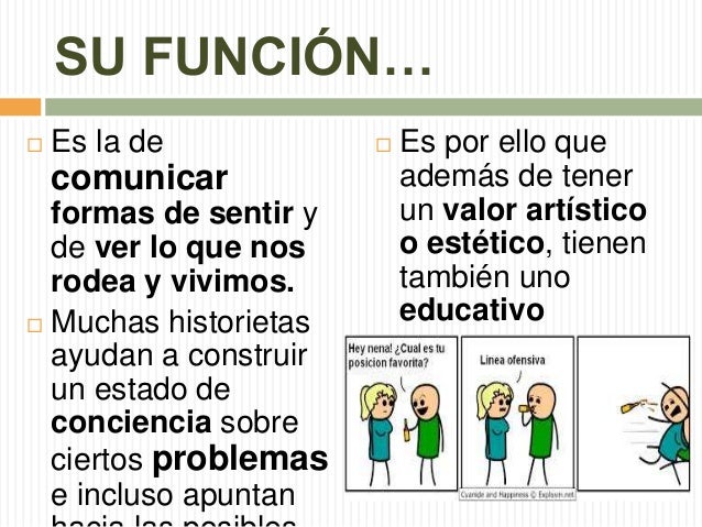 Cuál Es La Función De Una Historieta