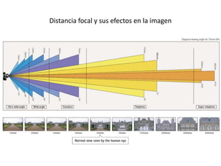Distancia focal y sus efectos en la imagen
 