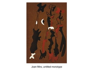 Joan Miro, untitled monotype
 
