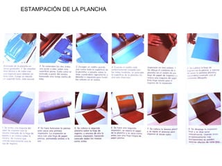 ESTAMPACIÓN DE LA PLANCHA
 