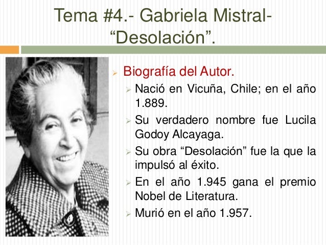 Bloque 5. la literatura hispanoamericana (desolación