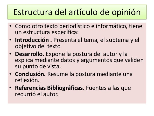 Bloque 5 Escribimos artículos de opinión para su difusión