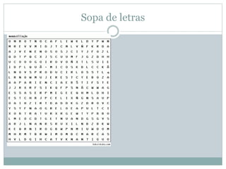 Sopa de letras
 