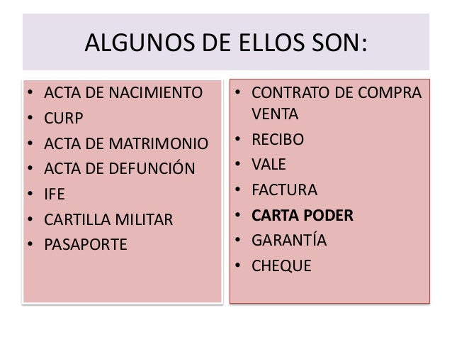 Bloque 5 La carta poder