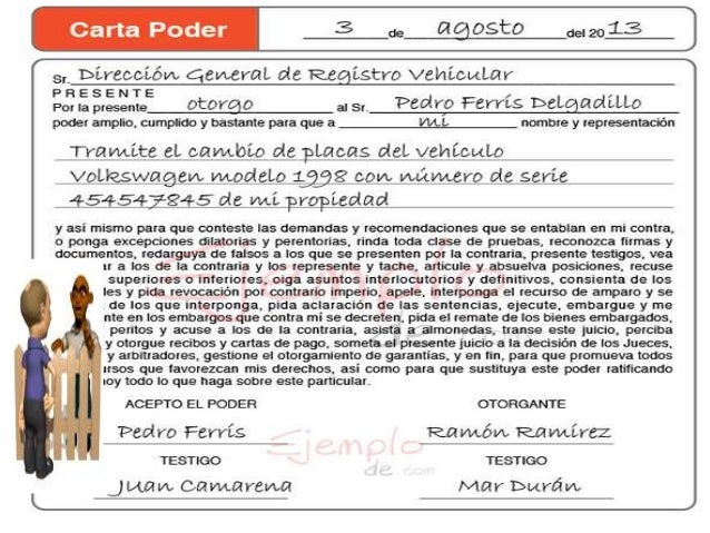 Bloque 5 La carta poder