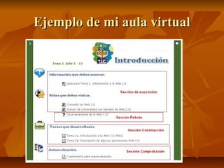 Ejemplo de mi aula virtual
 