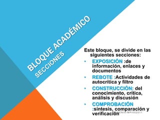 BLOQUE DE CIERREMetodología PACIEPhoenix/MPI052011