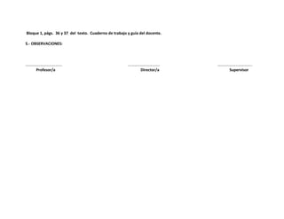 Bloque curricular de refuerzo