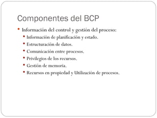 Bloque de control de procesos | PPT