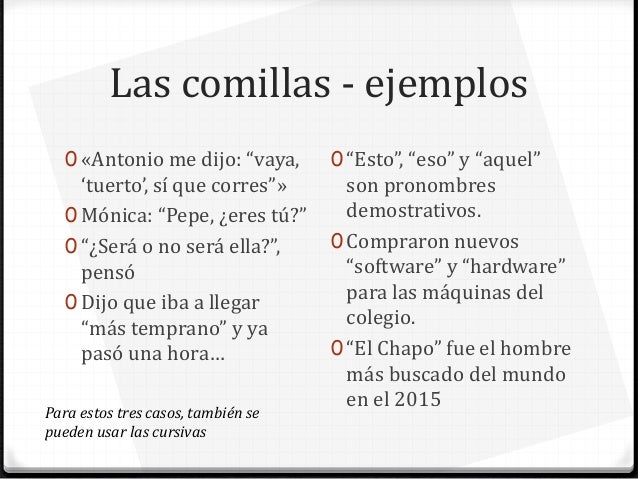 Bloque III Los signos de puntuación