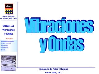 Vibraciones y Ondas 