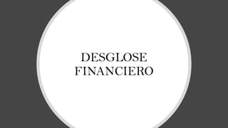 DESGLOSE
FINANCIERO
 