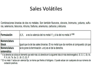 Sales Volátiles
 