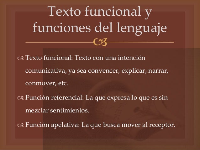 Bloque I y II Redacción y clasificación de los textos funcionales