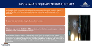 Procedimientos y Normativas para el Bloqueo de Energías en Minería | PPTX