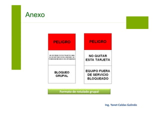 Anexo
Formato de Tarjeta de fuera de servicio
 