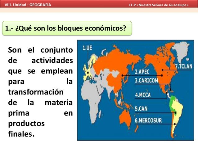 Bloques económicos y desarrollo