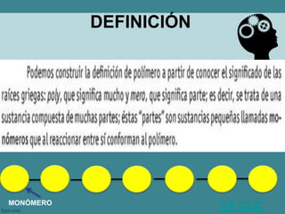 DEFINICIÓN
MONÓMERO
DA CLIC
 