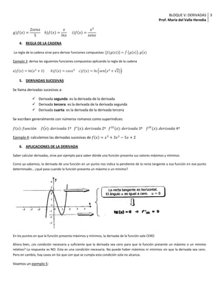 Bloque V Derivada