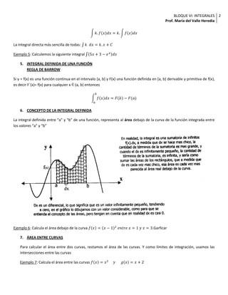 Bloque VI Integrales
