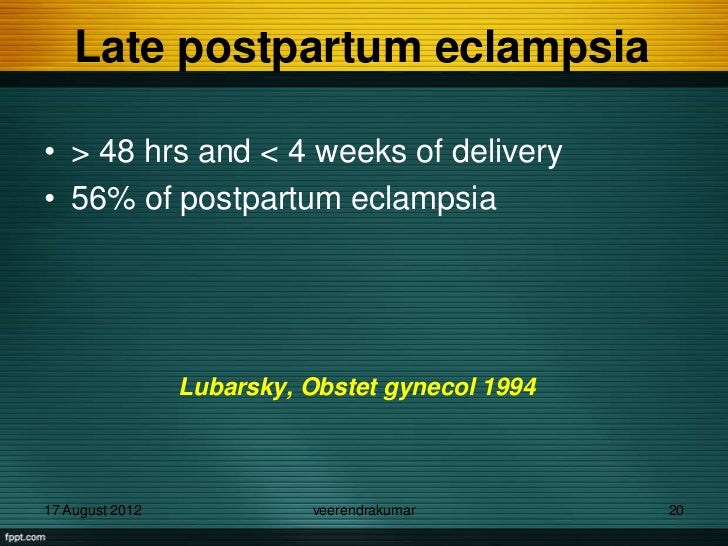 postpartum management of preeclampsia
