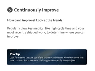 Ever feel like you’re doing too many things at once?
!
We do.
!
Set WIP Limits to win back your focus, by limiting the
amount of work you do in each column.
Deﬁne WIP Limits
Pro Tip
If you bring in too many tasks into a column with WIP limits, we give you a
gentle reminder that you’re likely trading focus for doing that extra task.
4
 