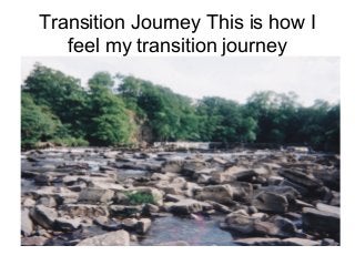 Transition Journey This is how I
feel my transition journey
 
