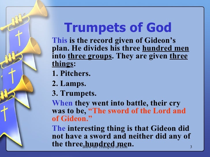 Blow The Trumpets In Zion.