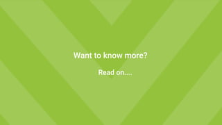 Want to know more?
Read on....
 