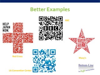 Better Examples
                               BBC




   Red Cross
                                     Macy’s




LA Convention Center
 