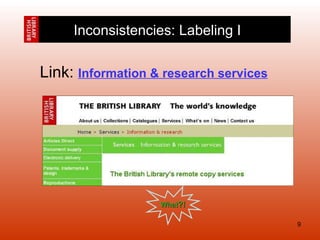 Link:  Information & research services   What ?! Inconsistencies: Labeling I 