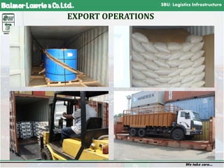 SBU: Logistics Infrastructure
We take care…
17
EXPORT OPERATIONS
 