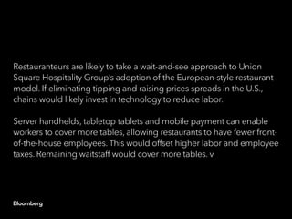 Will Danny Meyer tip move change restaurant landscape? 