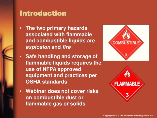 Osha Compliance With Flammable And Combustible Liquids