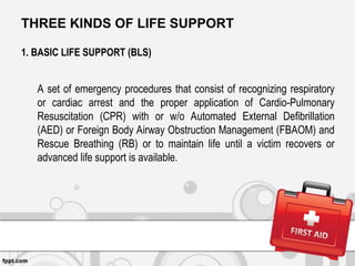 BASIC LIFE SUPPORT POWERPOINT PRESENTATION | PPT
