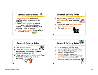General laboratory safety and principles | PDF