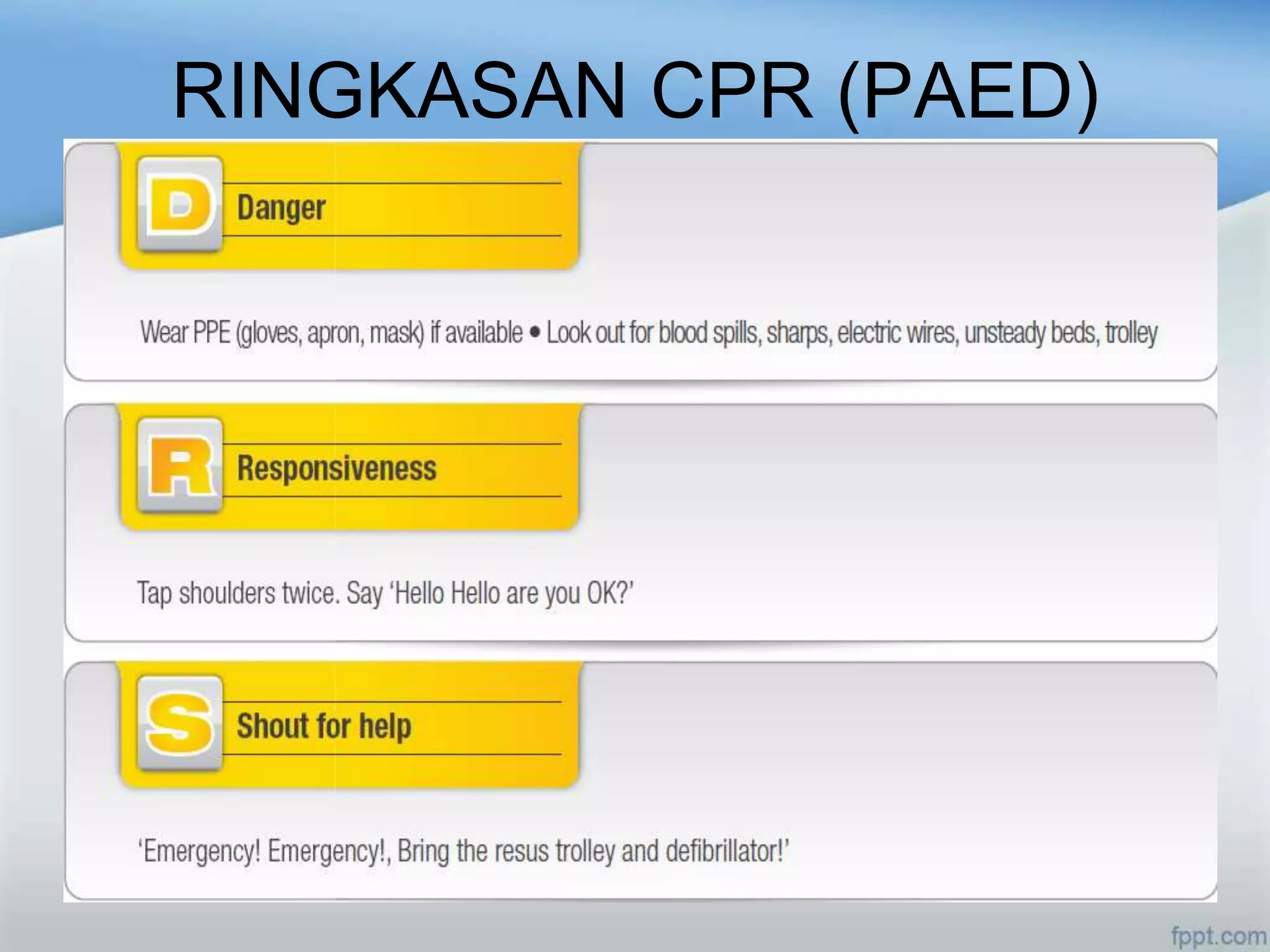 RINGKASAN CPR (PAED)
 