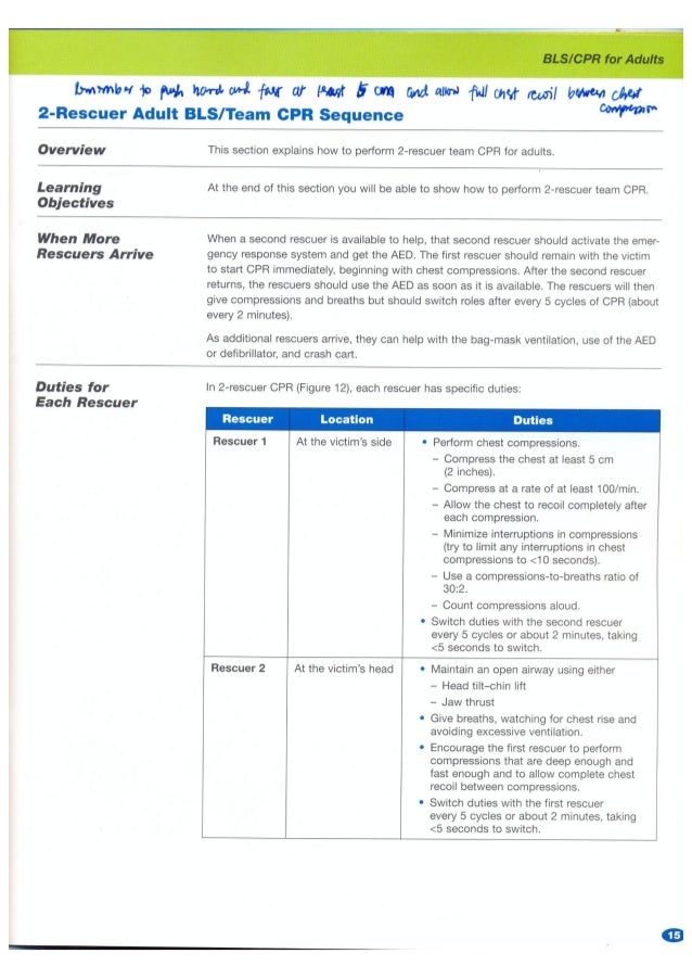 Bls for healthcare providers course