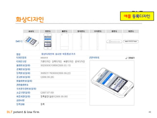 BLT patent & law firm
BLT
화상디자인
48
애플 등록디자인
 
