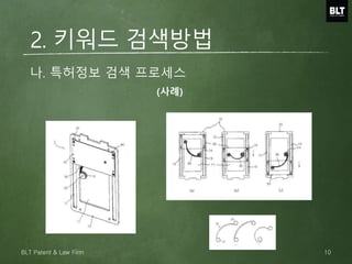 나. 특허정보 검색 프로세스
(사례)
2. 키워드 검색방법
10BLT Patent & Law Firm
 