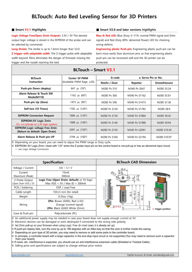 BLtouch marlin configuration