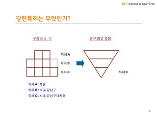 BLT patent & law firm
강한특허는 무엇인가?
81
 