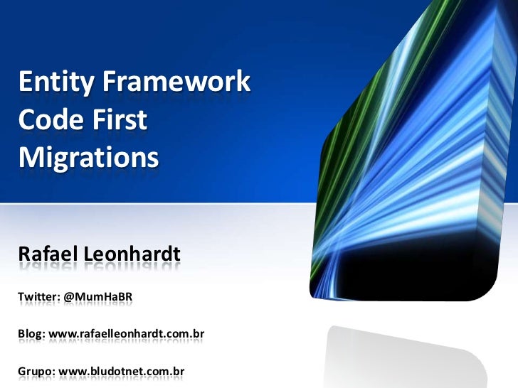 BluDotNet Entity Framework Code First Migrations Bludotnet entity framework code first migrations
