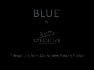 BLUE®by Private Jets from Metro New York to Florida 