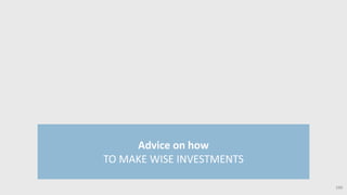 150
Advice on how
TO MAKE WISE INVESTMENTS
 