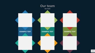 Our team
Our team
28
EXAMPLE TEXT EXAMPLE TEXT EXAMPLE TEXT
 