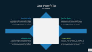 Our Portfolio
Our Portfolio
31
Our Portfolio
There are many variations of passages of
Lorem Ipsum on the Internet tend to repeat
predefined chunks as necessary, making this
the first true generator on the Internet.
Our Portfolio
There are many variations of passages of
Lorem Ipsum on the Internet tend to repeat
predefined chunks as necessary, making this
the first true generator on the Internet.
Our Portfolio
There are many variations of passages of
Lorem Ipsum on the Internet tend to repeat
predefined chunks as necessary, making this
the first true generator on the Internet.
Our Portfolio
There are many variations of passages of
Lorem Ipsum on the Internet tend to repeat
predefined chunks as necessary, making this
the first true generator on the Internet.
 
