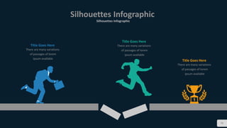 76
Silhouettes Infographic
Silhouettes Infographic
Title Goes Here
There are many variations
of passages of lorem
ipsum available
Title Goes Here
There are many variations
of passages of lorem
ipsum available
Title Goes Here
There are many variations
of passages of lorem
ipsum available
 