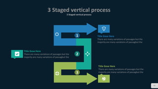 3 Staged vertical process
3 Staged vertical process
99
1
3
2
Title Gose Here
There are many variations of passages but the
majority are many variations of passagbut the
Title Gose Here
There are many variations of passages but the
majority are many variations of passagbut the
Title Gose Here
There are many variations of passages but the
majority are many variations of passagbut the
 