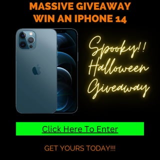 MASSIVE GIVEAWAY
GET YOURS TODAY!!!
WIN AN IPHONE 14
Click Here To Enter
 